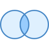 Mengendiagramm Schnittmenge icon