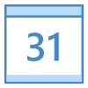 Kalender 31 icon