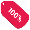 100% Off icon