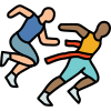 Runners Crossing Finish Line icon