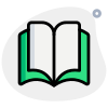 Open syllabus book for professional studies layout icon