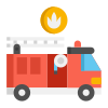 camion-de-pompiers-externe-services-d'urgence-flaticons-flat-flat-icons icon
