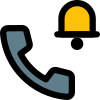 Phone with antenna and Bell logotype for notification icon