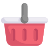 Empty shopping basket icon