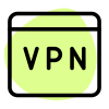 Virtual private network for secure web browsing experience icon