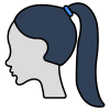 external-Ponytail-health-beauty-and-fashion-vectorslab-outline-color-vectorslab icon