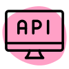 API in computer is programmed for graphical user interface icon