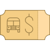 Ticket de bus icon