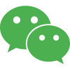 WeChat a Chinese multi-purpose messaging, social media and mobile payment app icon