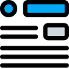 Required engineering items layout with drawing template icon