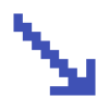 seta de pixel icon
