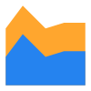 Flächendiagramm icon