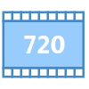 720p HD icon