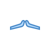 Pencil Mustache icon