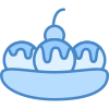 Banana split icon