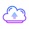 In die Cloud laden icon