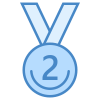 Medalha de segundo lugar icon