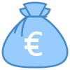 Bolsa de dinero de euros icon