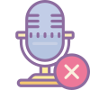 Block Microphone icon