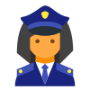 경찰관-여성-피부-유형-3 icon