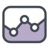 Flächendiagramm icon