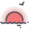 日没 icon