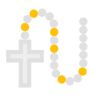 White Rosary icon