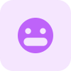 Grimacing nervous emoji face shared on internet icon