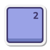 надстрочный индекс с двумя клавишами icon