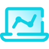 ordinateur portable-analytique icon