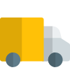 Small van or pickup truck isolated on a white background icon