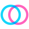 Mengendiagramm Differenzmenge rechts icon