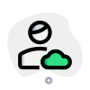 Cloud Computing user profile for job portfolio website icon