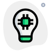 Ideas for the innovative microprocessor Technology isolated on a white background icon