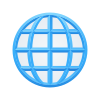 Глобус с меридианами icon