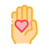 Heart on Palm icon