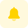 Alarm alert message bell icon sign for notification icon
