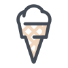 ワッフルコーンのアイスクリーム icon
