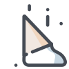 Cone de sorvete caído icon