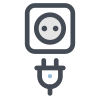 Wall Socket With Plug icon