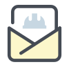 Construction Mail Open icon