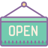 Open Sign icon