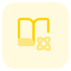 Books of science with study of atoms and structure icon