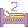 Dos camas icon