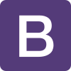 Bootstrap a free and open-source CSS framework icon