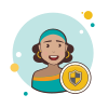 보안 전문가-여성 icon