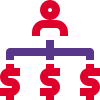 Business and finance sructure flow chat organised icon