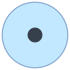 Cercle avec point icon