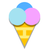 Мороженое в рожке icon