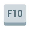 Tasto F10 icon